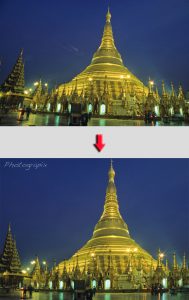 Correction de la perspective d'une photo