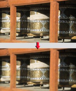 Création d'un zone de flou sur une photo