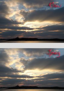 différence entre raw et jpeg
