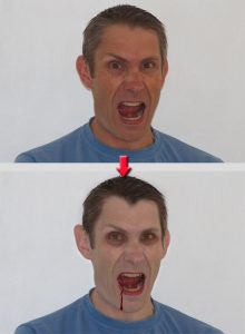 Transformer votre visage en vampire